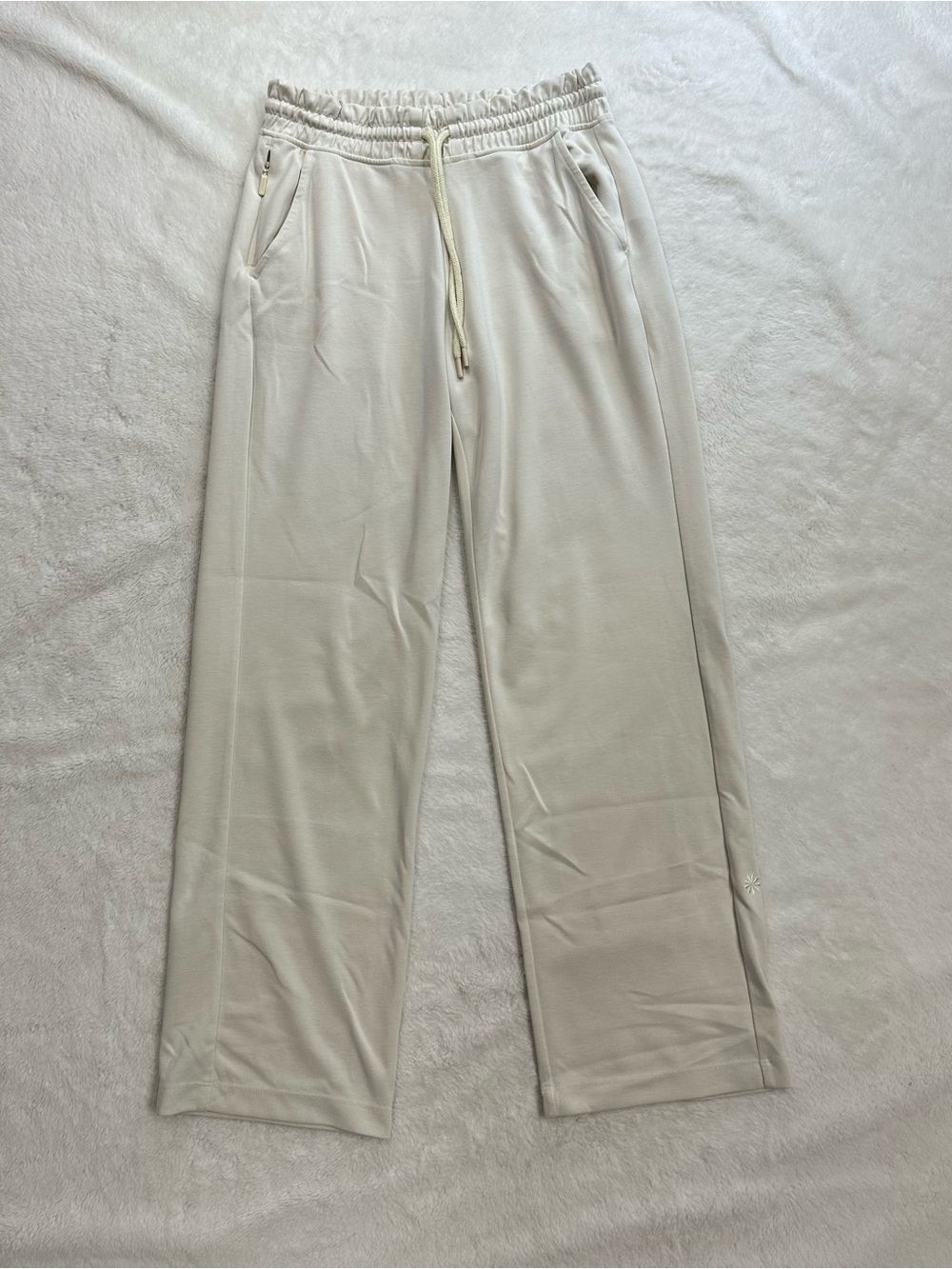 Athleta Seasoft Mid Rise Straight Pant Glow Pale Yellow Size XS Excellent